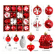 thumbnail image 2 of 44pzas Esferas Navideñas De Plastico Decoración Arbol Navida Xtellar rojo, 2 of 4