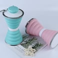 thumbnail image 4 of Taza telescópica de viaje para exteriores, botella de agua plegable de silicona portátil, botella de agua plegable, taza de mano, 4 of 4