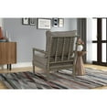 thumbnail image 2 of Hutch Taupe Fabric Arm Chair in Antique Gray, 2 of 5