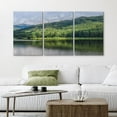 thumbnail image 3 of PixonSign Canvas Print Wall Art Set Emerald Green Mountain Range Country Farmhouse Mountain Range Landscape Nature Wilderness Modern Decorative Calm/Relax/Cozy - 24"x36"x3, 3 of 5