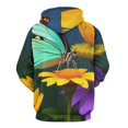 thumbnail image 3 of Vibrant Butterfly Floral Print-4 3D Print Hoodie Men Women Autumn Thin Pullover Sweatshirt Vintage Streetwear Tops, 3 of 6