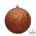 thumbnail image 3 of Vickerman 4.75" Copper Sequin Ball Ornament, 4 per Bag, 3 of 5