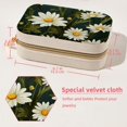 thumbnail image 5 of Daisy Velvet Portable Travel Organizer with Removable Compartment - Gift with Bracelet Holder, Jewelry Box, and Jewelry Organizer, 5 of 7