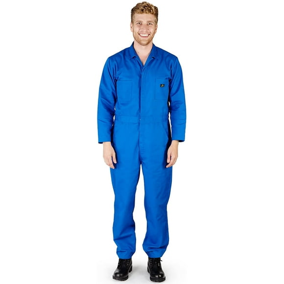 NATURAL WORKWEAR - Mens Long Sleeve Basic Blended Work Coverall Includes Big  Tall Sizes - Order 1 Size Bigger