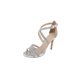 thumbnail image 1 of Sandalia Color Plata Con Textura De Brillos Y Ajuste En Tobillo Mundo Terra 025621, 1 of 3