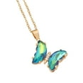 thumbnail image 2 of TIHLMK Multicolor Gradient Necklace for Women Fashion Clavicle Chain Gift for Her Necklace Valentine's Day Gift, 2 of 3