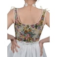 thumbnail image 5 of Argulvti Women Corset Camisole, Polyester Vintage Sleeveless Flower Lacing Slim Fit Tops for Party Club, 5 of 9