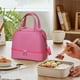 thumbnail image 5 of Bolsa térmica de doble capa para almuerzo, de gran capacidad, con correa ajustable para el trabajo, picnics y comidas escolares. Aestivo | Rosa intenso | AESTIVO, 5 of 7
