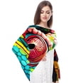 thumbnail image 4 of Chameleon Light and Breathable Chiffon Yarn Silk Scarf - Translucent 180*73 Size for Women, 4 of 6