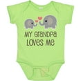 thumbnail image 3 of Inktastic My Grandpa Loves Me Boys or Girls Baby Bodysuit, 3 of 5