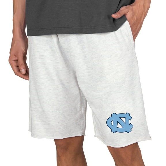 Men's Concepts Sport Oatmeal North Carolina Tar Heels Mainstream Tri-Blend Shorts
