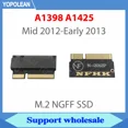 thumbnail image 1 of M2 SSD Adapter M.2 NGFF B+M Key SATA SSD M2 Adapter for MacBook Pro Retina A1398 A1425 2012 Converter Card for Apple SSD Adapter 5 PCS, 1 of 4