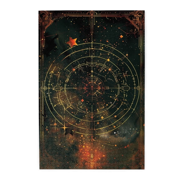 1000 PCS Cosmic Star Chart 1000 Piece Puzzle For Adults,Enjoy The Puzzle Solving Process,Wonderful Imagination,Classic Star Chart Wooden Jigsaw Puzzles Game,Challenging Brain Exercise,Relax Yourself