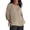Coffee, variant on Long Sleeve Shirts For Women Ladies' Fashionable Casual Cotton And Linen Seven Quarter Sleeve Top Crew Neck 3/4 Sleeve Womens Blouses