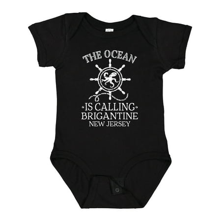 

Inktastic Brigantine New Jersey Vacation Beach Lover Gift Baby Boy or Baby Girl Bodysuit
