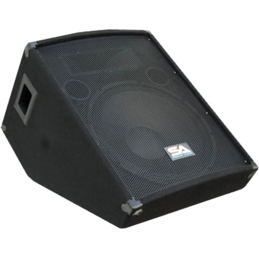Seismic Audio SA-15M Single 2-way Indoor Floor Standing Speaker, 250 W RMS, Black