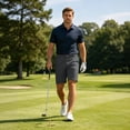 thumbnail image 5 of Garbnen Golf Shorts Men Button Straight Leg Men's Bermuda Shorts Lightweight Breathable Casual Summer Outdoor Workout Men's Shorts Athletic with Pockets Gray XXXL, 5 of 8