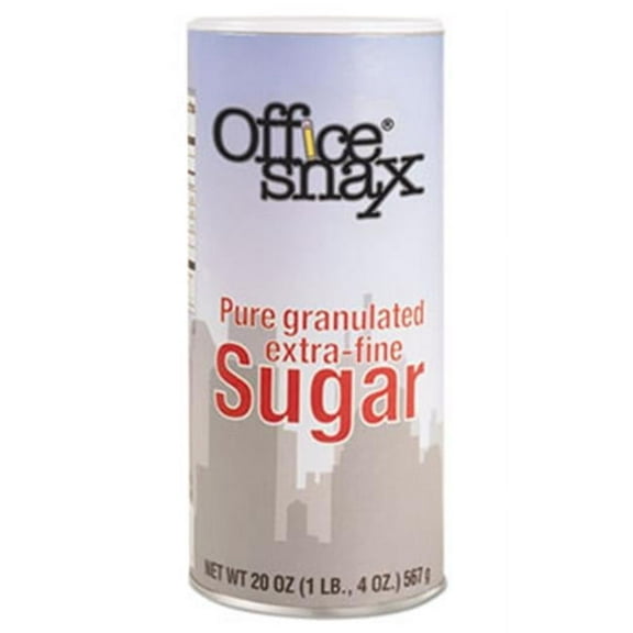 Office Snax Reclosable Canister of Sugar- 20 oz.