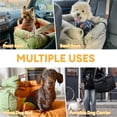 thumbnail image 2 of Asiento de coche para perros FUNNY FUZZY de piel impermeable 3 en 1 de hasta 16 kg, 2 of 5