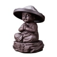 thumbnail image 2 of Buddha Statue, Tea Pet Ornament, Hand Carved Ornament Meditating Figurines, Sitting Buddha Statue, Buddha Sculpture for Desktop, Indoor Outdoor Style B, 2 of 8