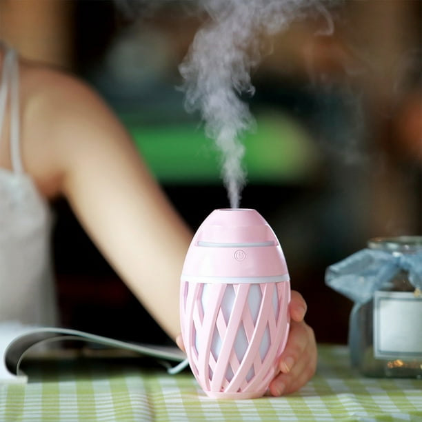 ¡Últimas Unidades!, Humidificador de oliva con luz ambiental con gradiente, humidificador pequeño y fino, minihumidificador con enchufe directo USB para coche Akmoler