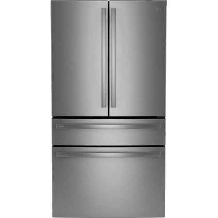 GE Profile PJE23BYWFS 36 Inch Counter-Depth Smart 4-Door French-Door Refrigerator with 23.2 cu. ft. Capacity Stainless Steel
