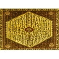 thumbnail image 1 of Ahgly Company Machine Washable Indoor Rectangle Persian Yellow Traditional Area Rugs, 2' x 3', 1 of 4