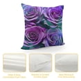 thumbnail image 4 of Pillow Covers Purple Floral Throw Pillow Covers Rose Cushion Covers Romantic Flower Decorative Pillow Covers for, 4 of 5