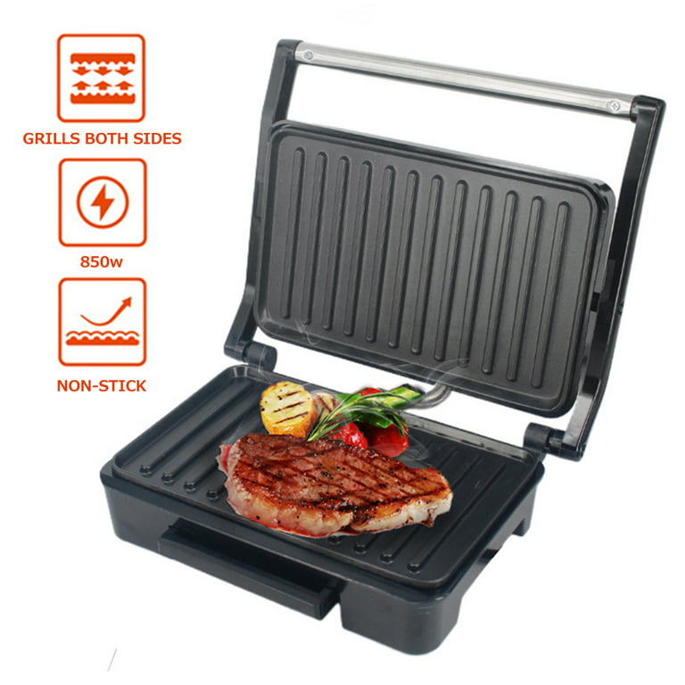 Kloudic Electric Grill 93'' Smokeless Non Stick Electric Grill & Panini  Press with Lid