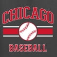 thumbnail image 6 of Wild Bobby City of Chicago Baseball Fantasy Fan Sports Men's T-Shirt, Charcoal, Small, 6 of 6