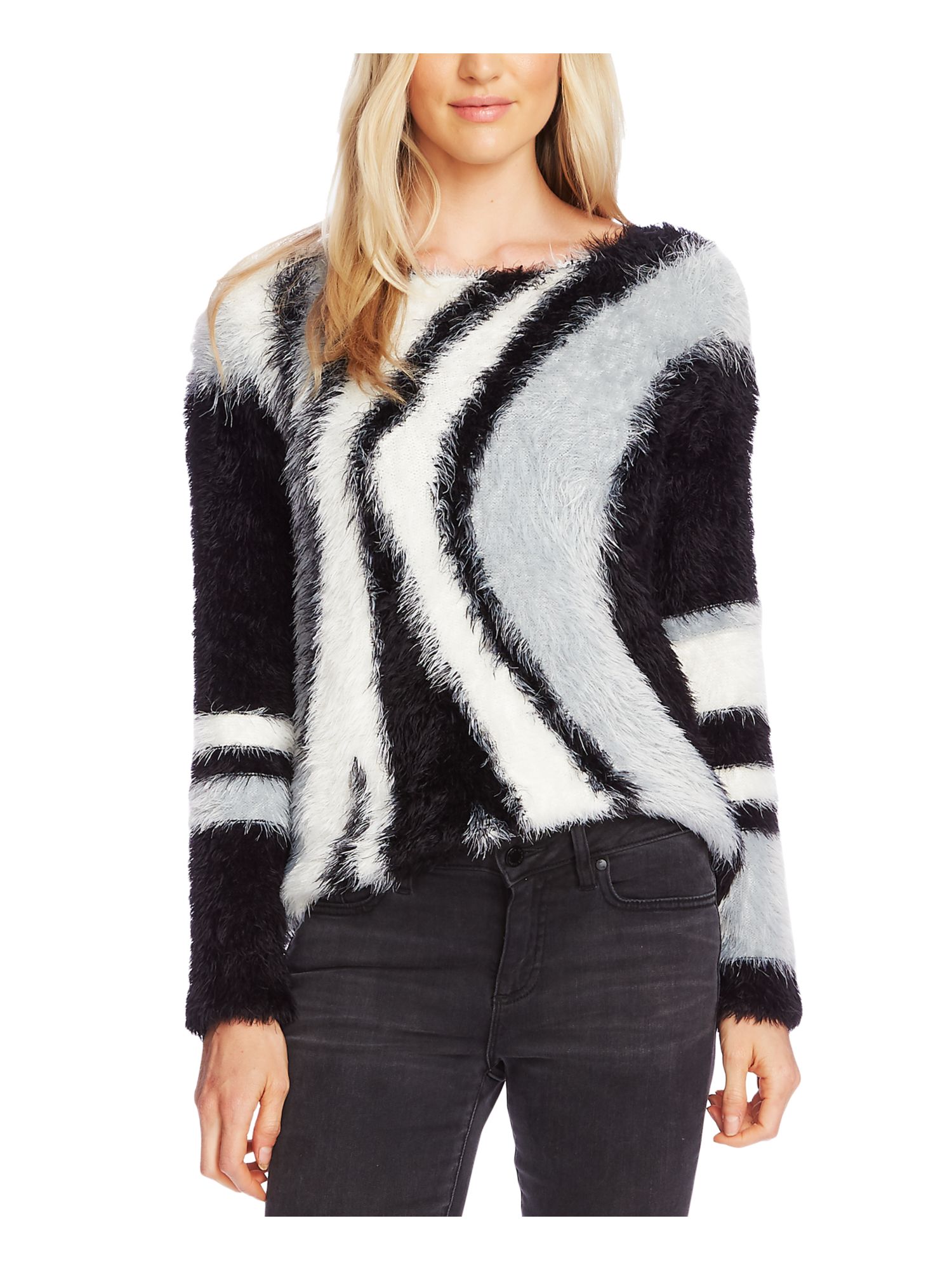 womens black eyelash cardigan