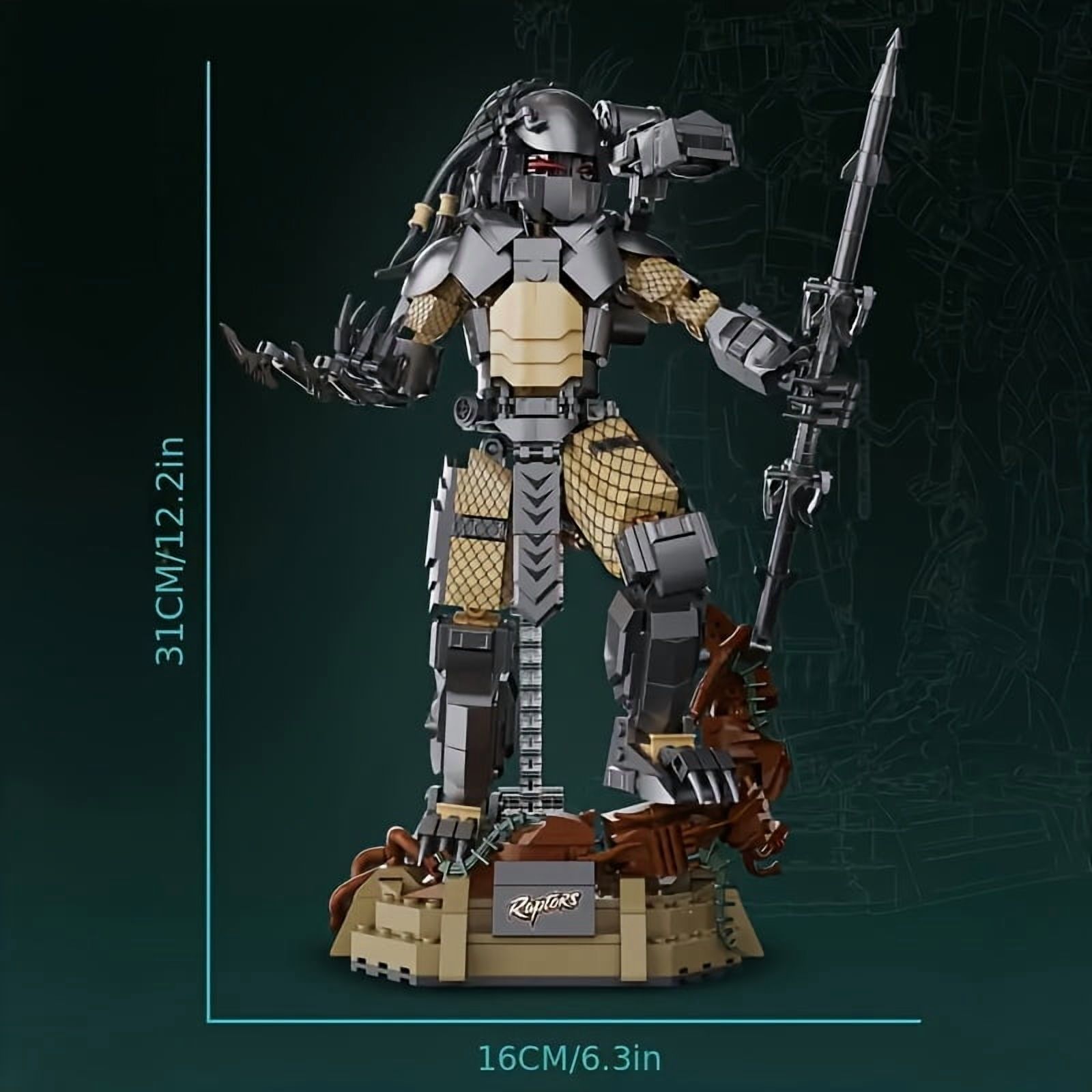 Remocguys Alien Predator Model Building Set Compatible with Lego Action Figure for Adults 978 Pcs