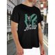 thumbnail image 2 of Camiseta gráfica retro "Love Hurts" de los Eagles para hombre - 100 % algodón suave, cuello redondo, camiseta informal de verano con dobladillo y mangas cosidas, ideal para uso diario, fitness y ocio., 2 of 6