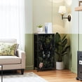 thumbnail image 2 of Moody Dresser for Bedroom with 4 Storage Drawers Dark Floral Plant Vintage Bee Dragonfly Butterfly Moody Gothic Dressers Chest of Drawers Steel Framed Fabric Closet Organizers for Entryway, 2 of 7