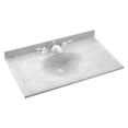 thumbnail image 1 of Swan Ellipse Solid Surface 61'' Single Bathroom Vanity Top, 1 of 7
