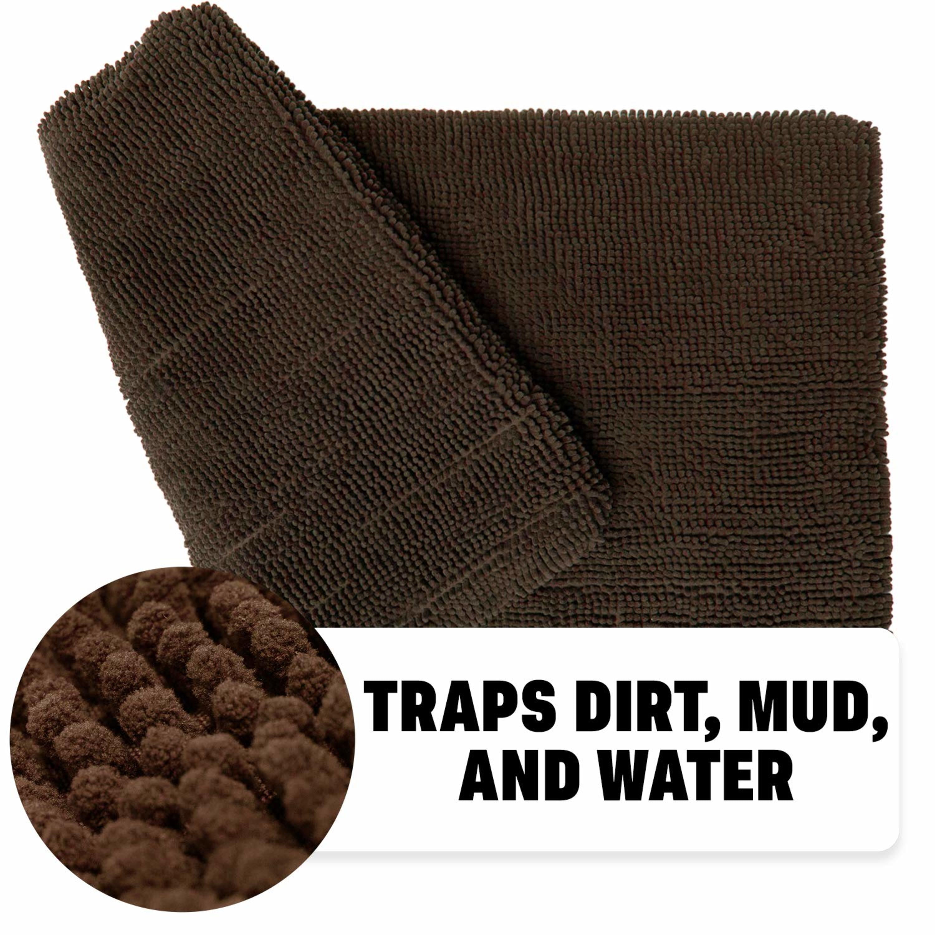 My Doggy Place Soft Microfiber Dog Crate Mat, Machine Washable Brown Bed M
