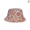 thumbnail image 4 of Adultos niños Vintage 3d Paisley estampado verano al aire libre cubo gorra pescador sombrero para el sol, 4 of 5