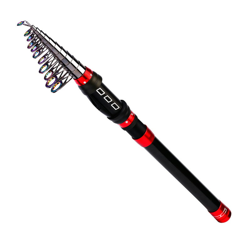 Ultralight Telescopic Carbon Fishing Rod Smooth Handle Design For