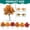 B, variant on Warm Autumn Maple Accent | Detachable Artificial Leaf Stem for Thanksgiving, Halloween & Seasonal Table Decor
