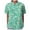 Mint Green, variant on TOWMUS Womens Summer Blouses Women's Summer Lapel Print Cotton and Linen Top Shirts for Women Linen Floral Blouse Mint Green
