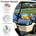 thumbnail image 6 of Uorisanigo Golf Cart Seat Covers Easy to Install Golf Cart Seat Cushions Front Hawaii Plumeria Palm Tree Scenery Anti-Slip Golf Cart Seat Protector Universal Fit All EZGO, More 2-Seat, 6 of 7