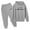 Grey, variant on Boys Girls Active Sweatsuit 2 Piece Long Sleeve Printed Basic Hoodie and Jogger Pants Winter Clothes Boys Outfits Size 4-5 Years Boys Girls Fashion