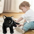 thumbnail image 4 of LYINGF 12 Inch Black Cat Stuffed Animal Plush, Realistic Cute Black Cat Toy Soft Plush Pillow, Cute Plush Toy Gifts for Kids, Birthday Christmas Decoration Supplies, 4 of 9
