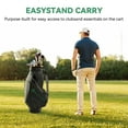 thumbnail image 4 of Woaher Golf Cart Bag with 5 Way Top Dividers,7 Pockets,Waterproof,Lightweight for Auto-Follow Carts, 4 of 7