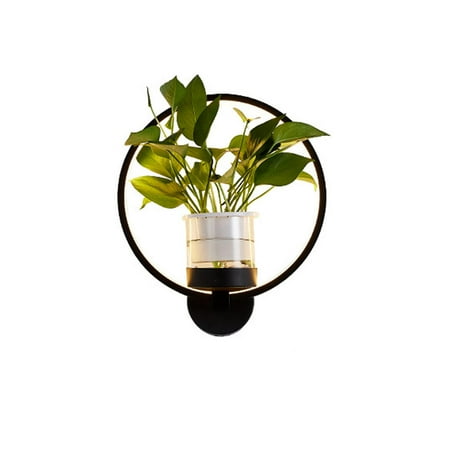 

30CM LED Wall Lamp With 36W Three-color LED Light Bar Green Plant Wall Lamp Aisle Wall Lamp Round Light Does Not Ship With Green Radish Plants