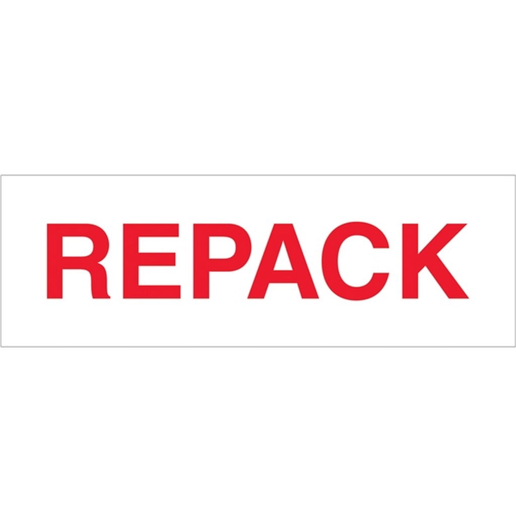 Tape Logic Pre-Printed Packing Tape White - Repack 2" X 110 Yard Roll (36 Roll/Case)