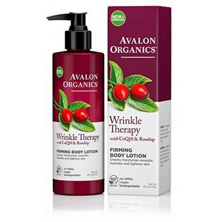Avalon Organics Wrinkle Therapy Ultimate Firming Body Lotion, 8-Ounce (Best Organic Firming Body Lotion)