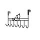 thumbnail image 1 of Estantes para Almacenamiento Ropa Colgante Estante Detrás de la Puerta No Requiere Perforación de Agujeros en el Dormitorio Detrás de la Ropa Colgante Área de Almacenamiento Estantes para Dormitorio, 1 of 6