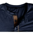 thumbnail image 4 of Men's Henley Long Sleeve Shirts Casual Button T-Shirt Classic Basic Lightweight Pullover Cotton Tees Fashion Tops, 4 of 5