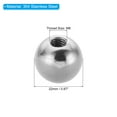 thumbnail image 2 of Uxcell M8x22mm Ball Nuts Knob, 2 Pcs Female Thread 304 Stainless Steel Round Blind Hole Screw Cap Cover, Silver, 2 of 6